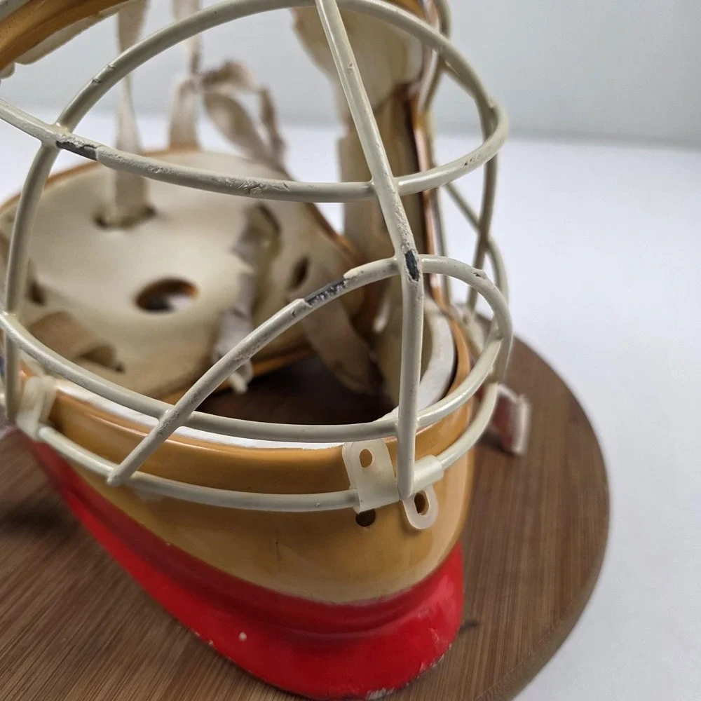 VTG 90S Cooper Full Face Goalie Helmet One Size Yellow Rink Hockey Mask Cage
